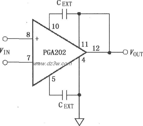 PGA202输出滤波电路电路图