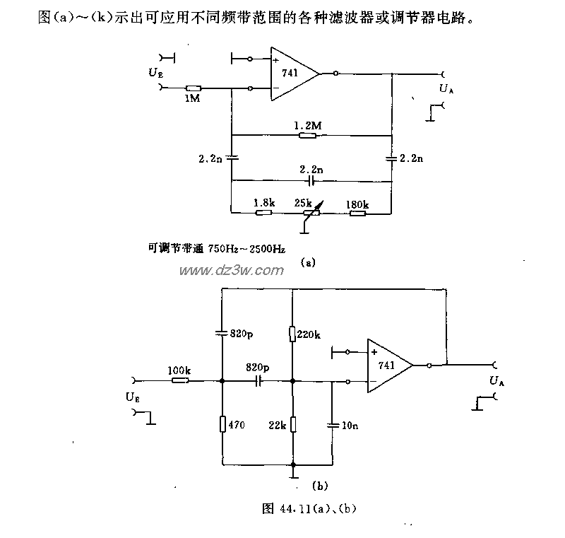 不同应用领域的滤波器(调电路图