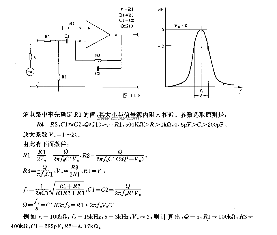 带通滤波器电路(2)电路图