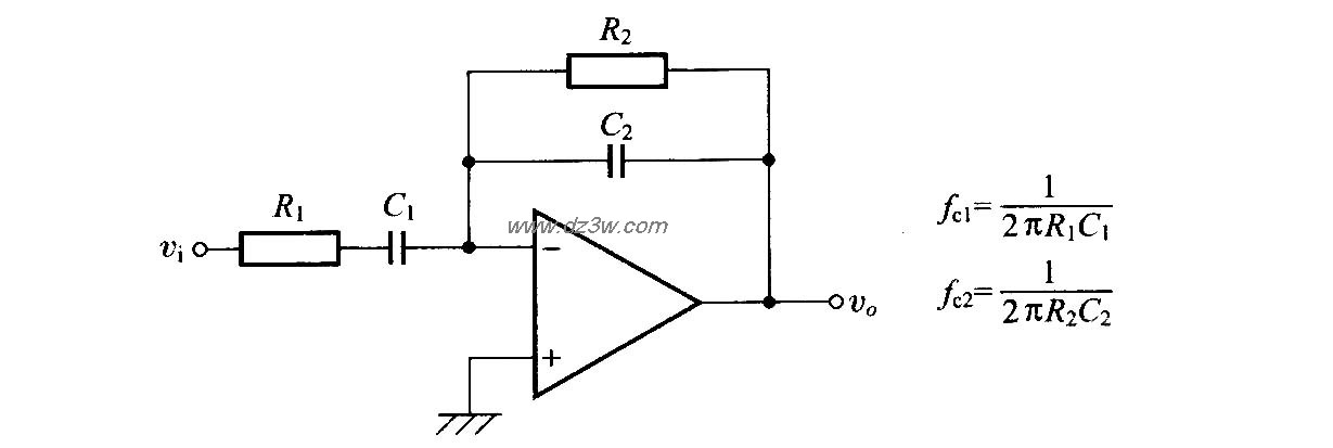 由一个运算放大器构成的电路图