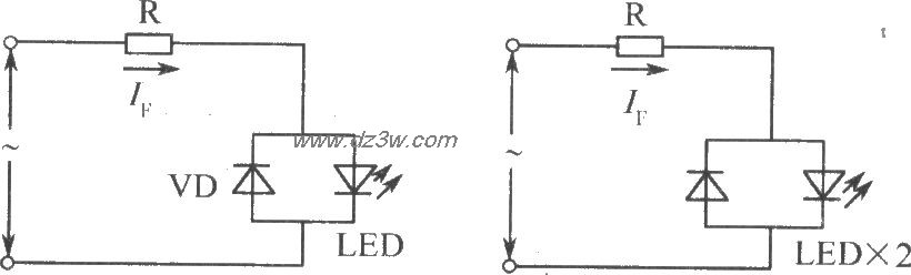 LED交流驱动电路电路图