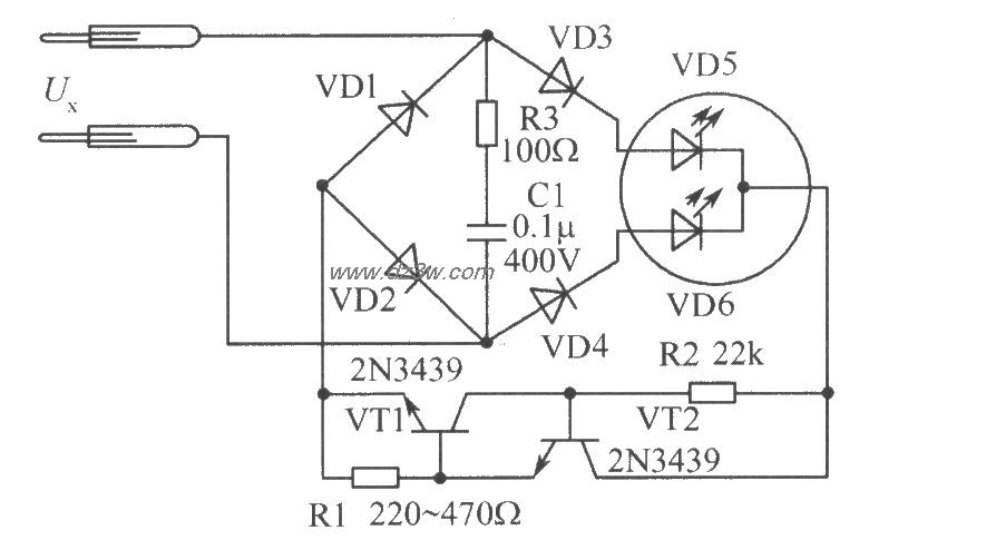 多功能验电笔原理图电路图
