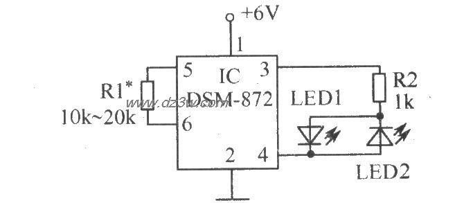 DSM-872典型应用电路(1)电路图