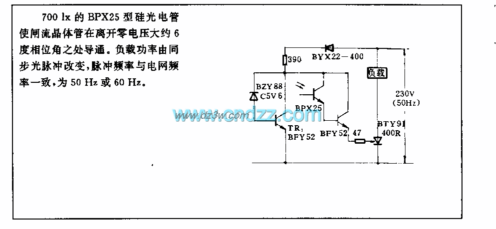 16A闸滋晶体管控制电路电路图
