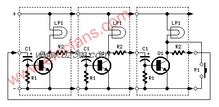 LED或灯序电路电路图