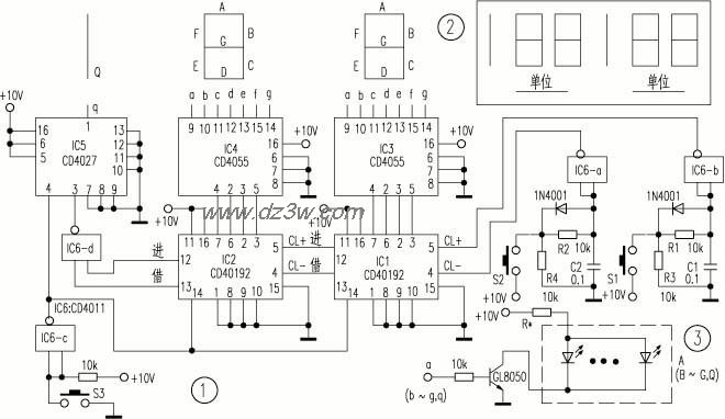 球赛计分显示屏电路电路图