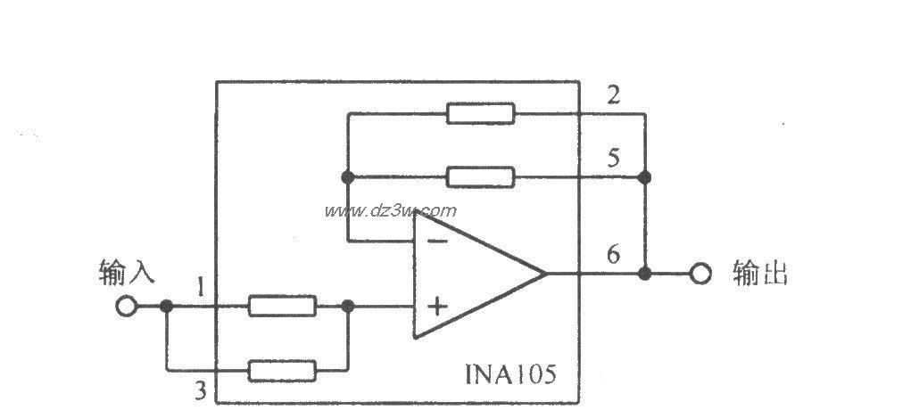 精密单位增益缓冲电路电路图
