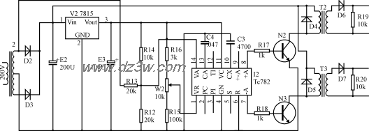 反并联或桥式可控硅触发电路图
