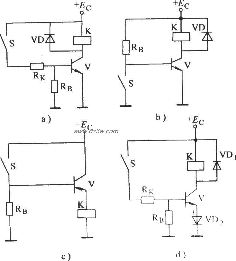 常用的控制基极的晶体管电路图