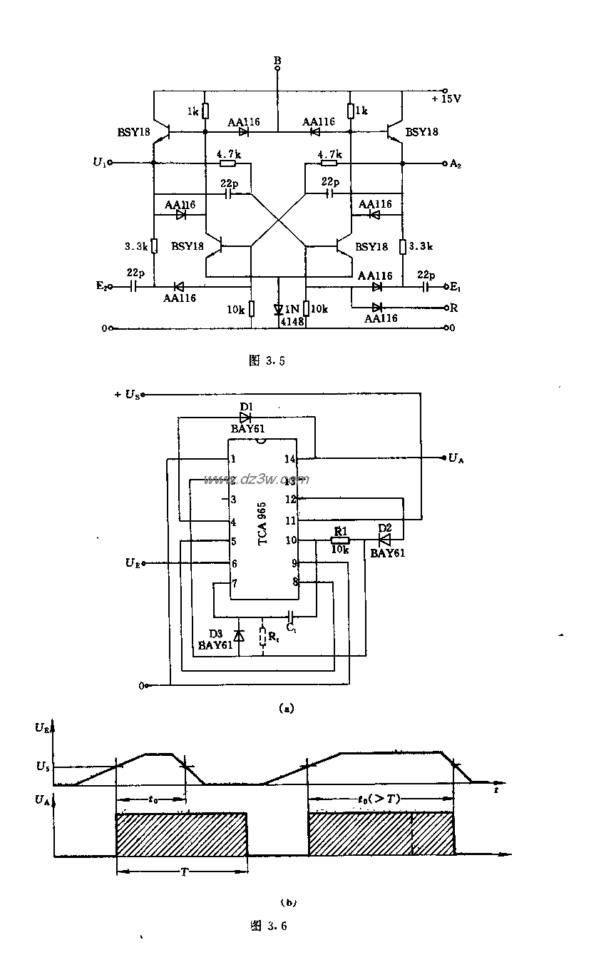 采用TcA965的单穗态电路电路图