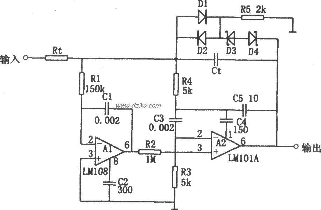 高速积分电路(LM101A、L电路图