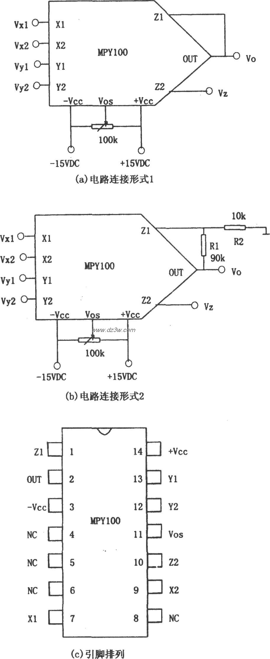 乘法电路(MPY100)(2)电路图