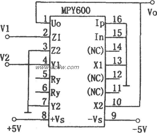 除法电路2(MPY600)电路图