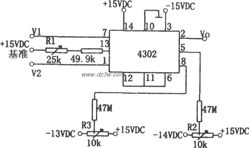 除法电路3(4302)电路图