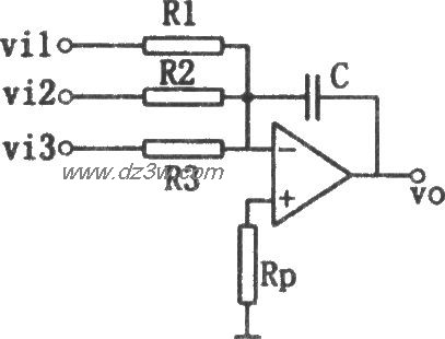 求和积分器电路电路图