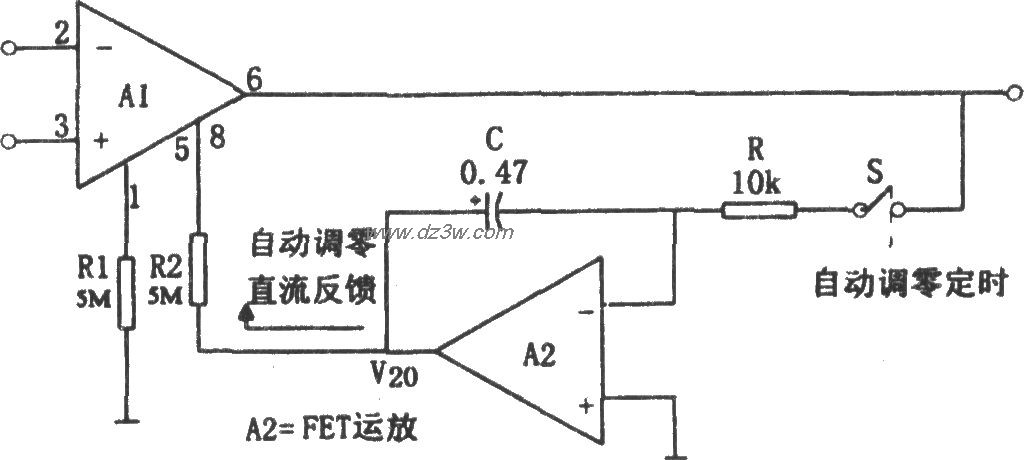 运放通用自动调零电路电路图