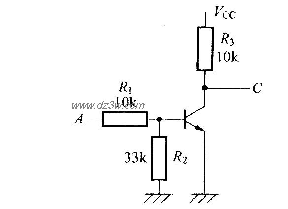 用晶体管构成的NOT电路电路图