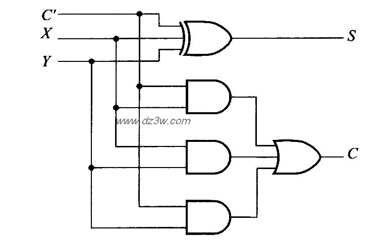 全加器电路电路图