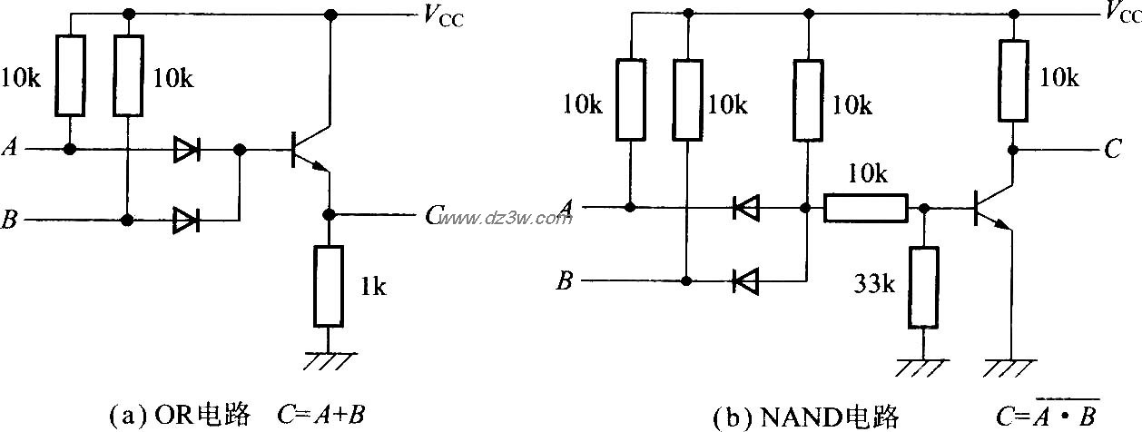 用晶体管构成的逻辑电路电路图