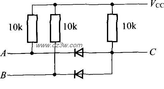用二极管和电阻构成的AN电路图