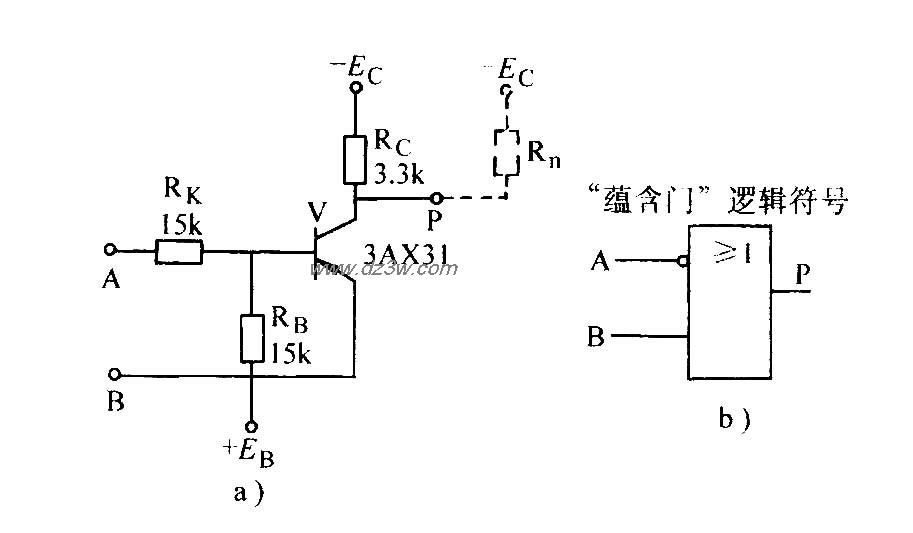 蕴含门电路电路图