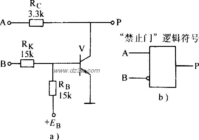 禁止门电路电路图