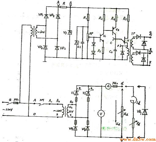 单结晶体管触发电路和单电路图