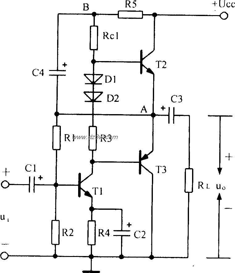 实用互补对称电路电路图