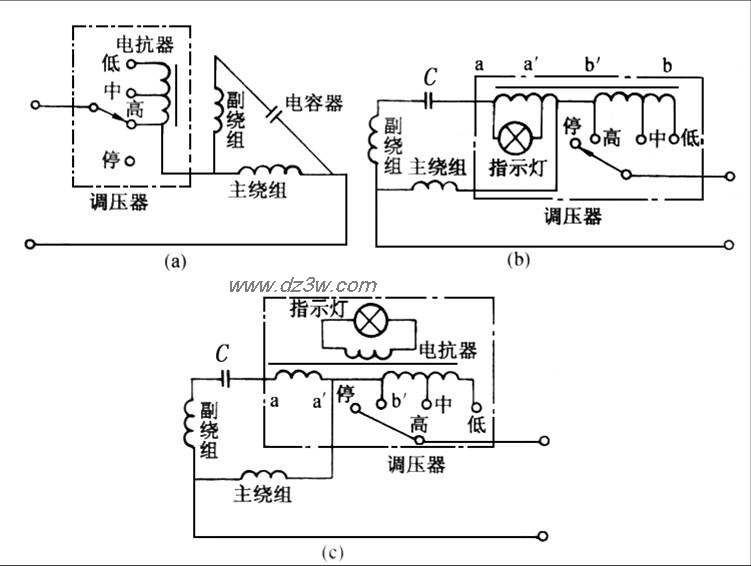 电风扇的调速电路电路图