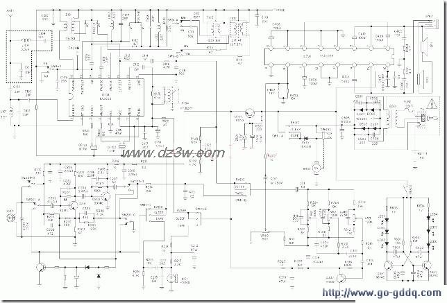 液晶频率显示收录机电路电路图