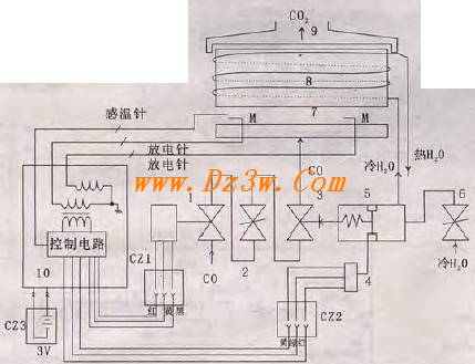 烟道式热水器原理电路图