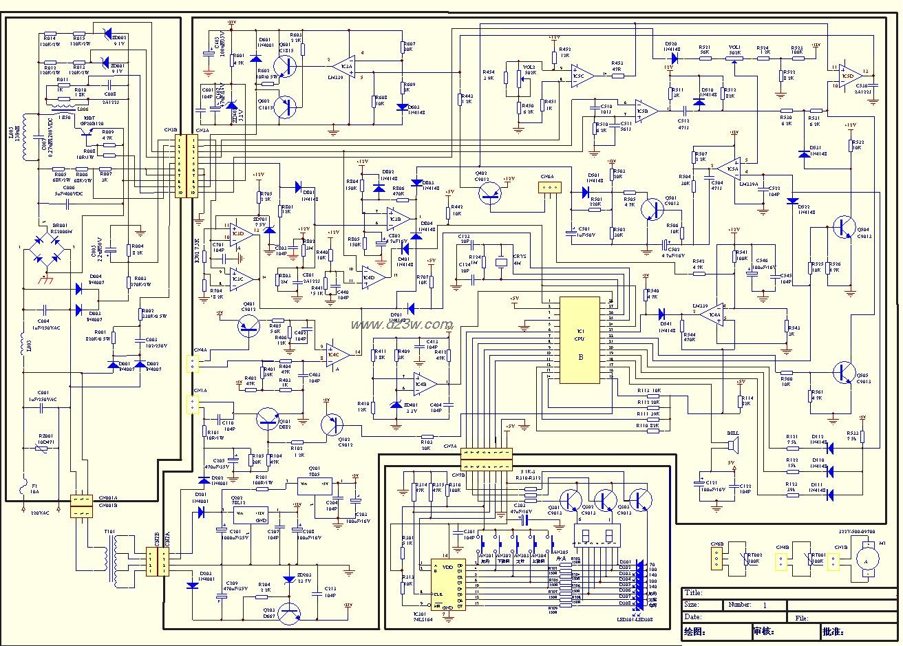 一电磁炉电路电路图