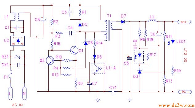 TL431 和PC817在开关电源电路图
