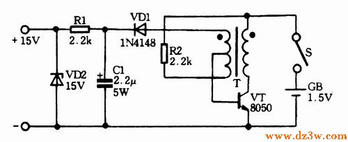适用于万用表的单节电池电路图