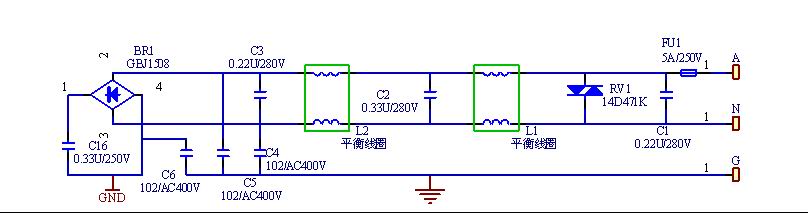 200W无极灯滤波电路图电路图