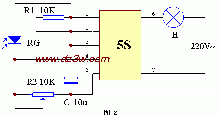 光控路灯电路图电路图