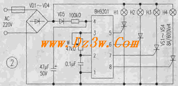 BH9201彩灯电路图电路图
