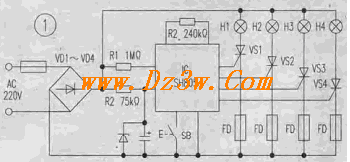 SH805彩灯电路图电路图