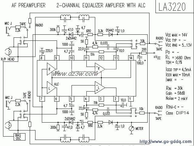 LA3220功放电路图电路图