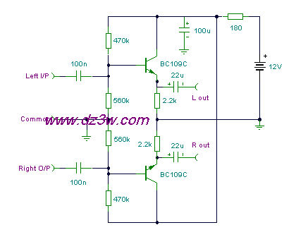 立体声驱动器电路图