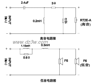 惠威落地箱二号电路图电路图
