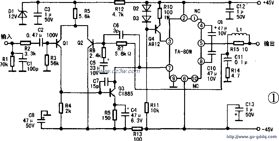 日本TRIO(天乐)牌KA-730电路图