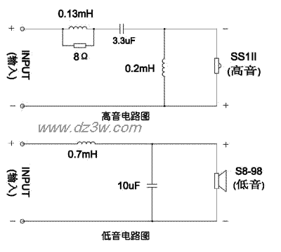 惠威书架箱二号图纸电路图