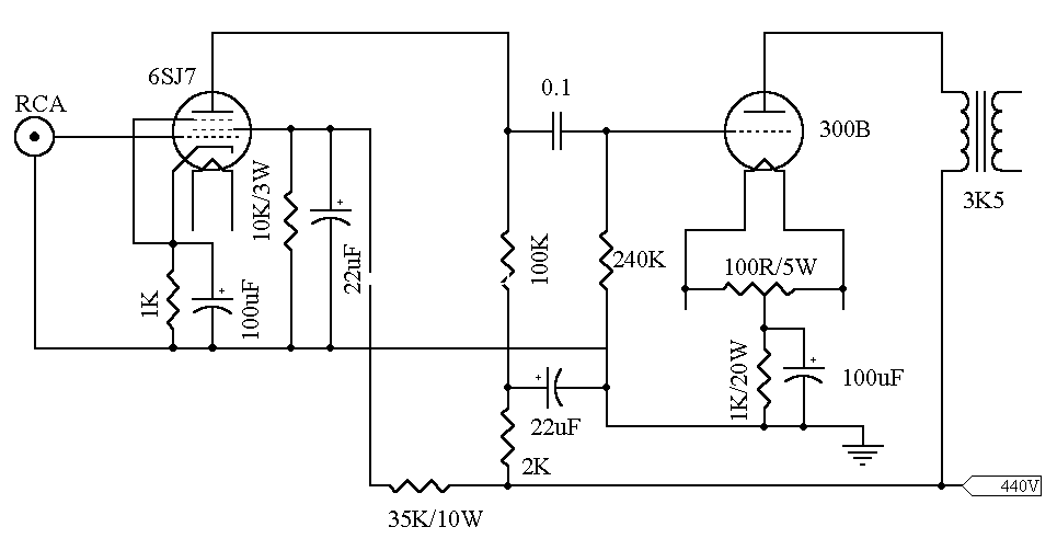 用300B电子管做的推挽功电路图