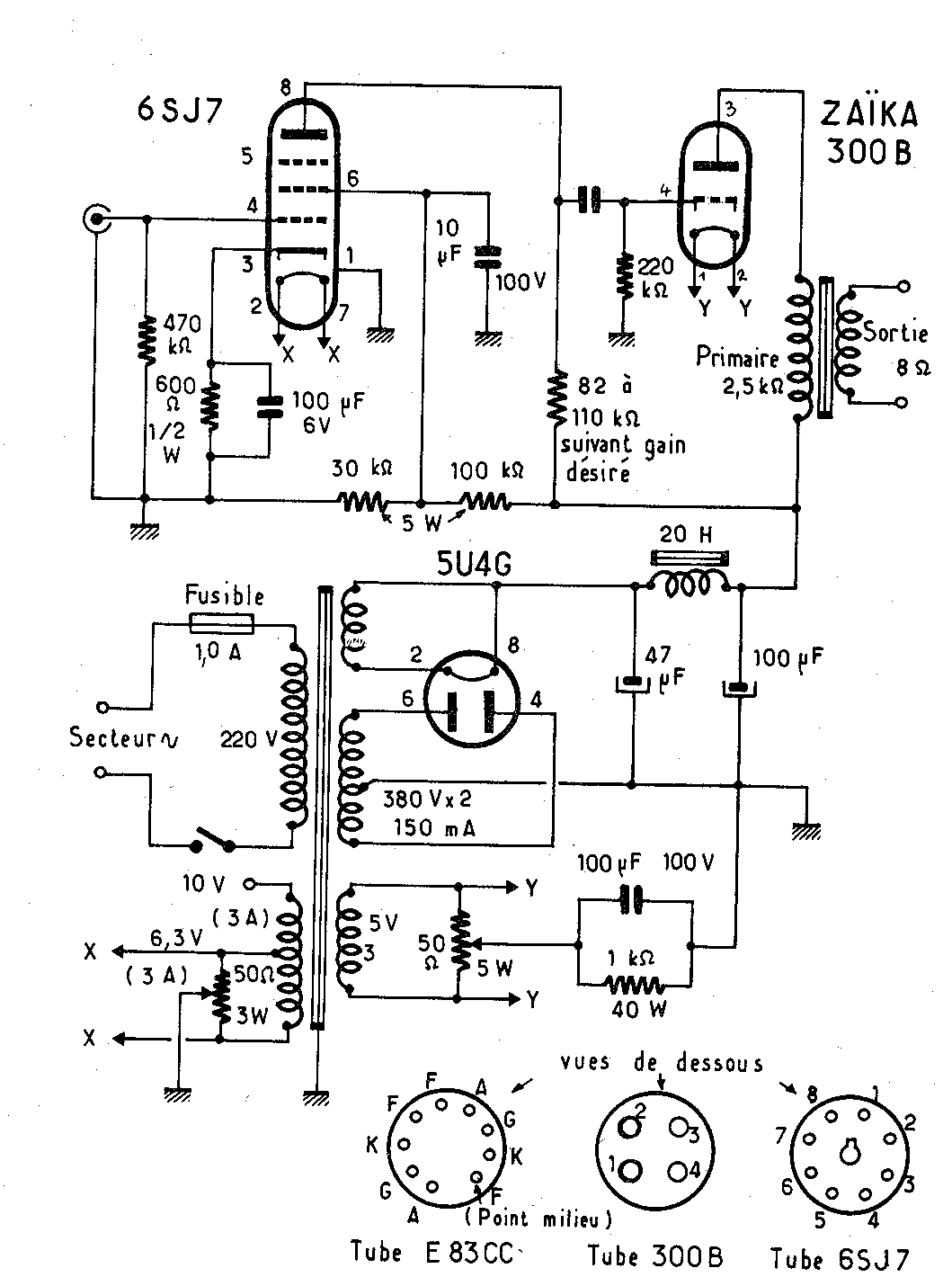 用300B电子管做的推挽功电路图