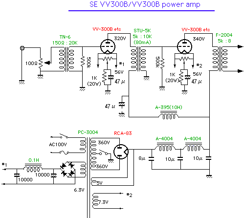 用300B电子管做的推挽功电路图