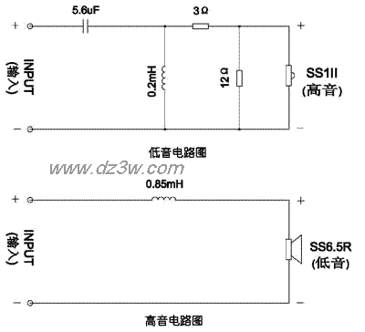 惠威书架箱一号电路图电路图