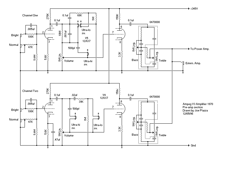 V3PREAMP 前级放大嚣电路图