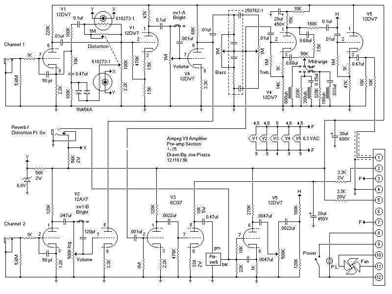 V9PREAMP 前级放大嚣电路图