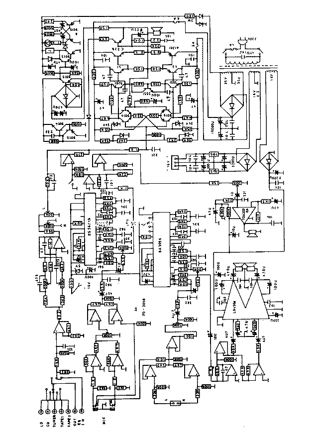 雄鹰牌扩机FD-2008电路图电路图